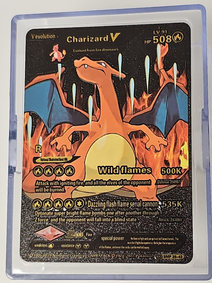 Pokemon Charizard V Evolution 508 HP SMP 26-43 LV 91 Black Foil