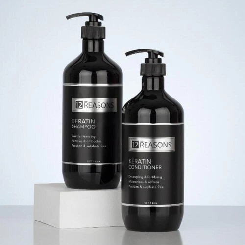 12Reasons Keratin Shampoo and Conditioner 1000ml Duo