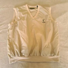 Bellsouth Classic Slazenger Mens Medium Brown Golf Vest Jacket Windbreaker