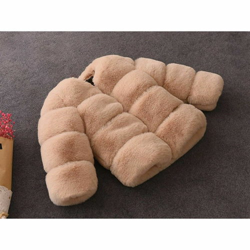 Nuovo bambino ragazza pelliccia sintetica bambino ThickGirl cappotto caldo giacca abbigliamento esterno - Foto 8 di 31