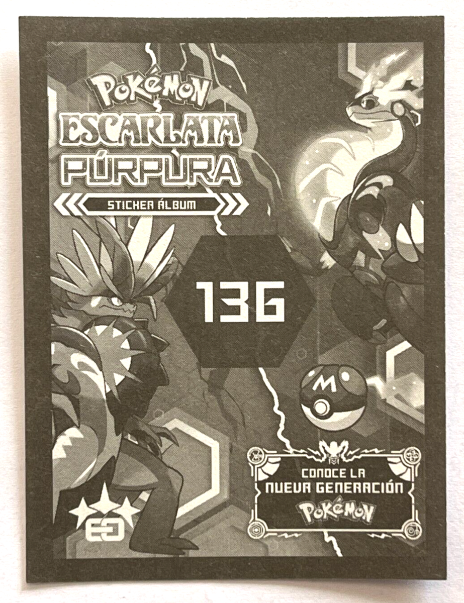 2024 POKEMON SCARLET & VIOLET EO Sticker #136 LUNALA Peru | eBay