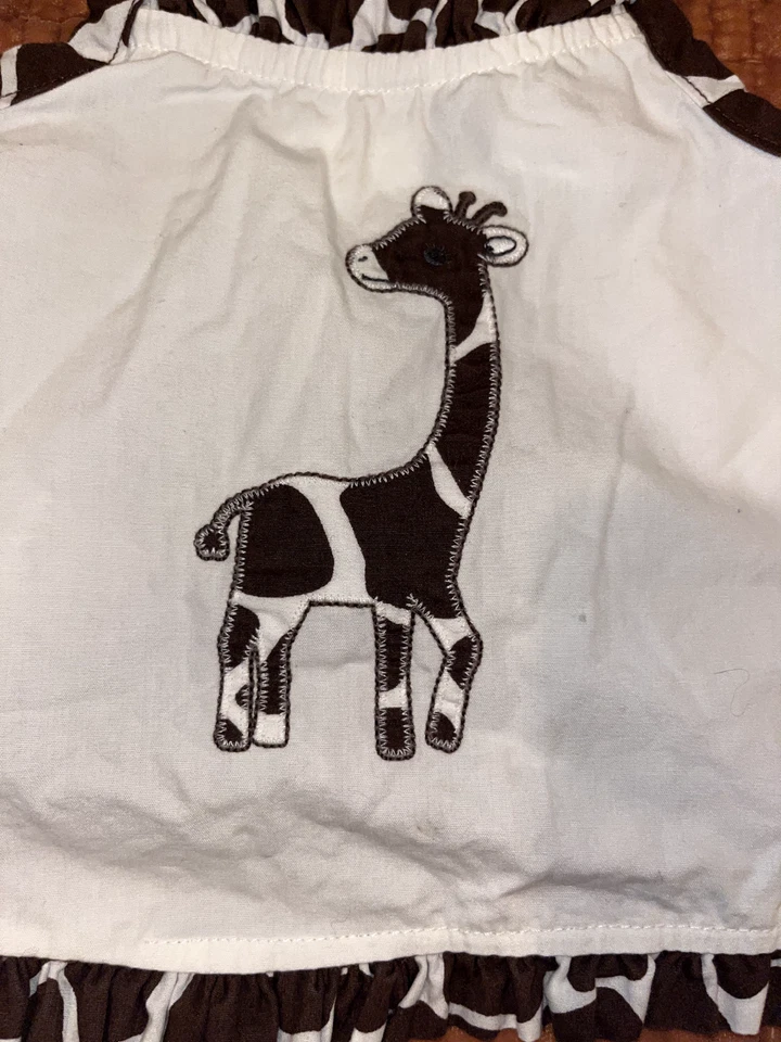 Gymboree Baby Girls Safari Fashion Swing Top Giraffe Print Pants 6-12 18-24 mos - Image 3 of 4