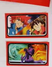 4 Bakugan Battle Brawlers Sticker & Wrapper, Nos 8, 37, 45, 128 Panini