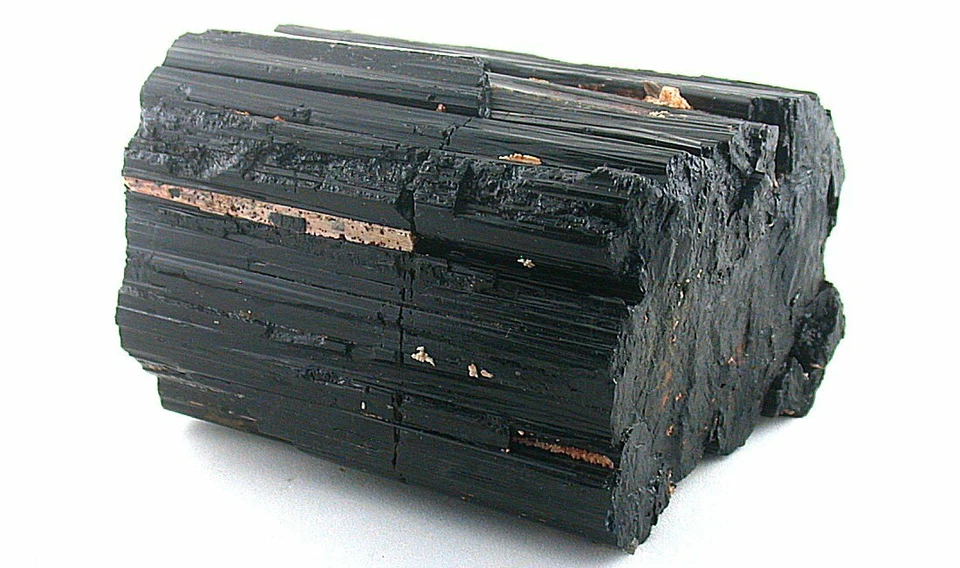 大号 782 克 1 磅 11.6 盎司天然黑色碧玺水晶标本宝石 T3A49 — 第 3/4 张图片