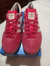Adidas Hamburg 9. S7484. ShoRed/Owhite. Gum Sole. New Boxed Tags