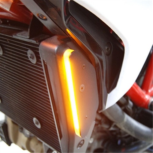 Side Mount Front LED Turn Signals New Rage Cycles HYPER-SMS