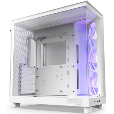 NZXT H6 Flow RGB White Midi-Tower PC Gehäuse 