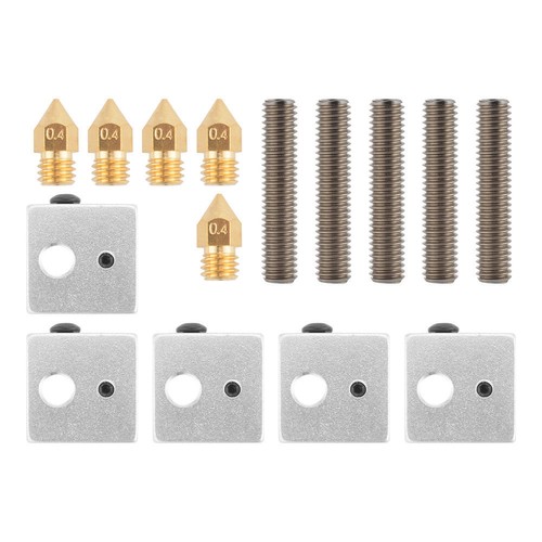 Print Extruder Nozzle Brass Heater Block For MK8 Makerbot 3D Printer Anet A8 - Photo 2/7
