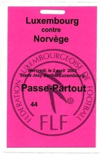 Ticket Luxembourg - Norway 02.04.2003
