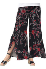 Truth Style Regular Printed Woven Full Length Pants Black Multi