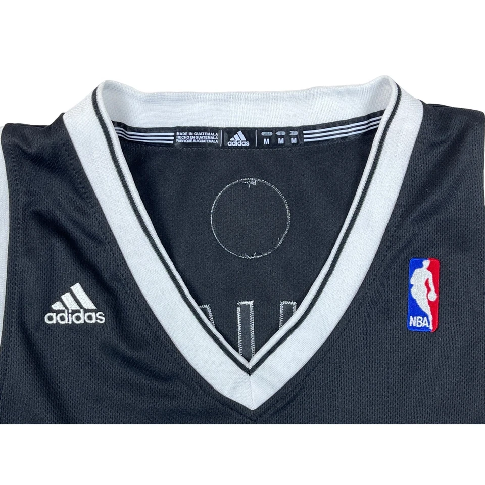 Camiseta Adidas Deron Williams #8 Negra Brooklyn Nets Baloncesto NBA Talla M Foto 4 de 4