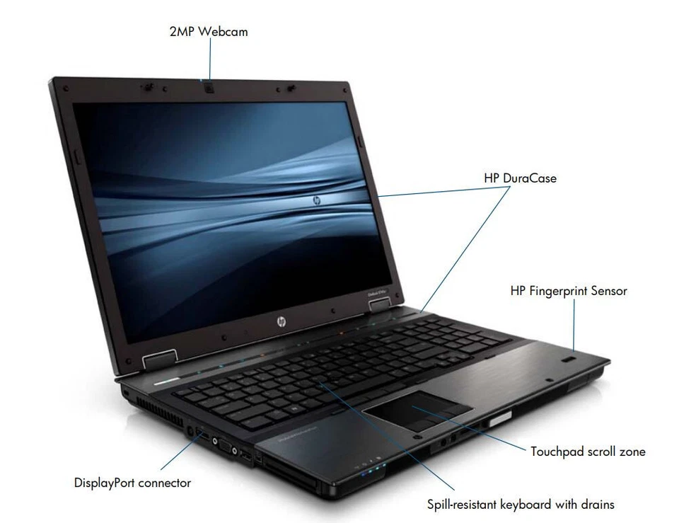 Workstation 17" HP 8740W i7-EXTREME FAST 3TB (2TB + 1TB) SSD 32GB NV-Quadro - Image 3 of 4