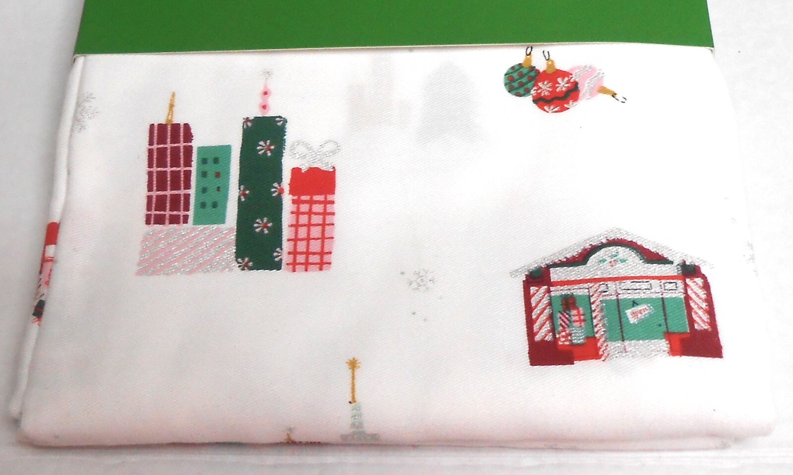 Kate Spade Christmas Shower Curtain 72" x 72" HOLIDAY IN THE CITY on