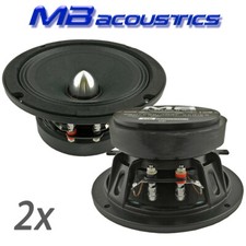 1 Pair MB Acoustics 6.5" Midrange Aluminum Bullet Speakers 1200W 4Ω  Car Audio