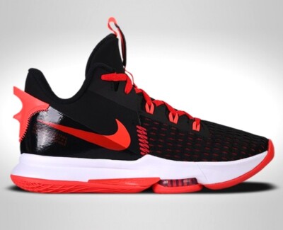 Nike LeBron WItness V BRED Herren Basketballschuhe Größe 9 UK