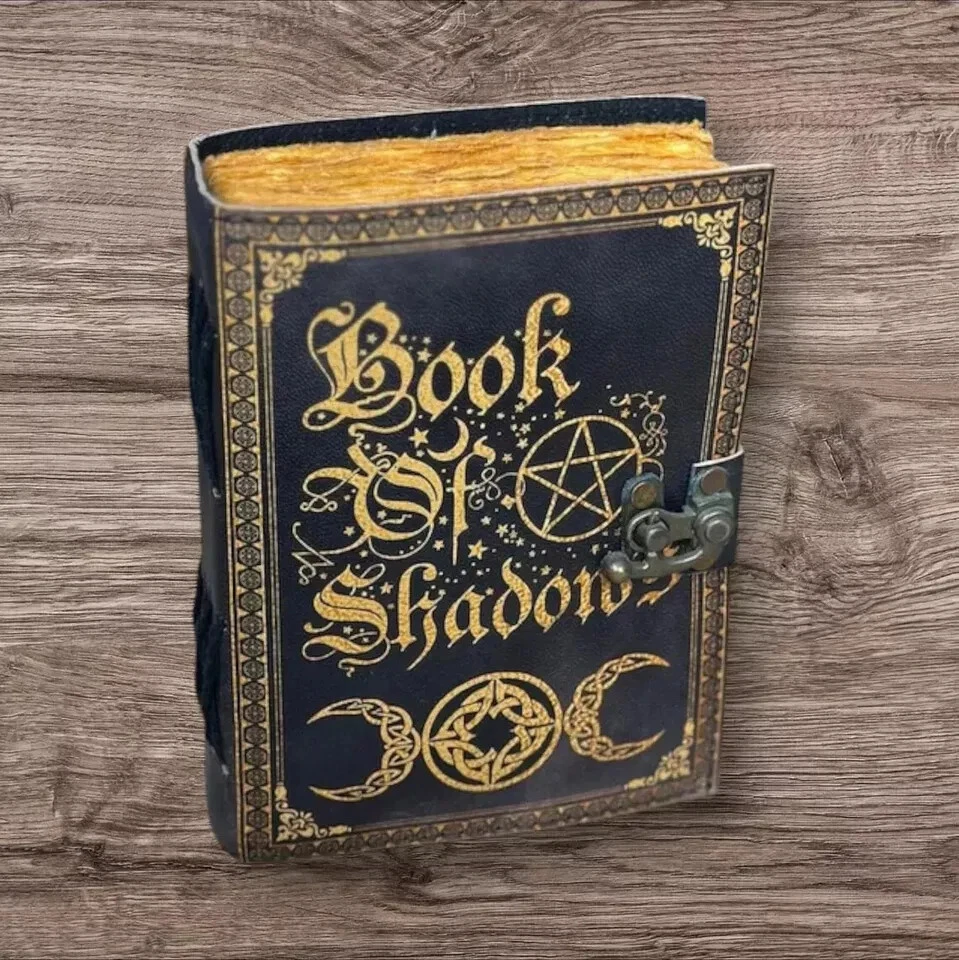 Leather Book of Shadows Grimoire Journal Magical Spell Notebook - Image 3 of 4