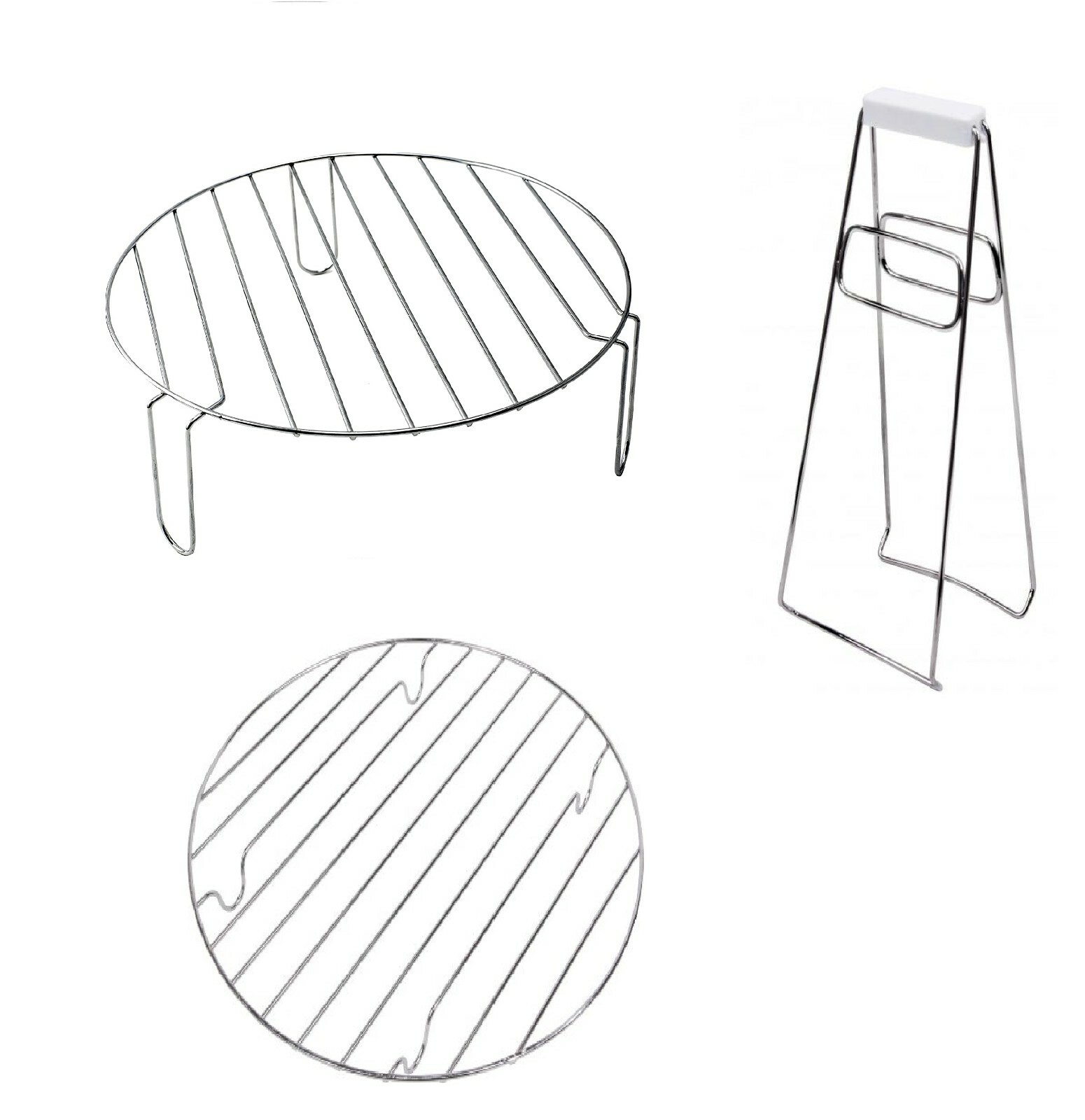 Halogen Oven Spares High Rack, Low Rack & Tongs. Set for 12L /17L