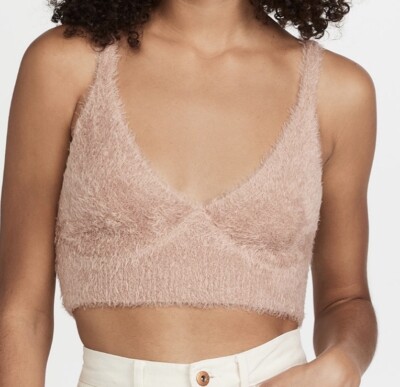Jonathan SIMKHAI Caroline Feathered Rib Bra NWT Size S