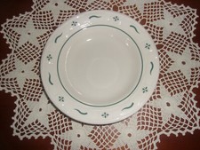 Longaberger Heritage Green Salad Bowl with Rim - Made in USA