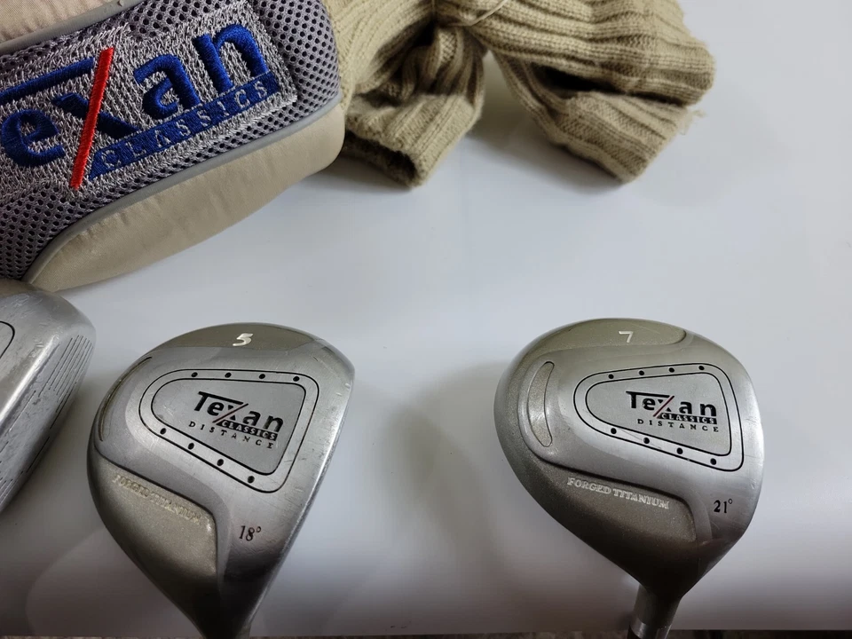 TEXAN CLASSICS DISTANCE DRIVER 12°, 3 WOOD 15°, 5 WOOD 18, 7 Wood 21 LOT 4 RH - Image 3 of 4