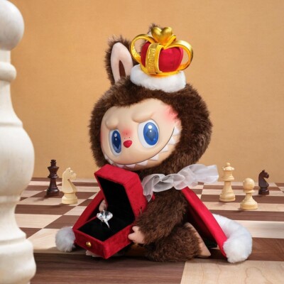 POP MART LABUBU LET'S CHECKMATE ぬいぐるみ NEW POP MART THE MONSTERS Let's Checkmate Plush LABUBU KING