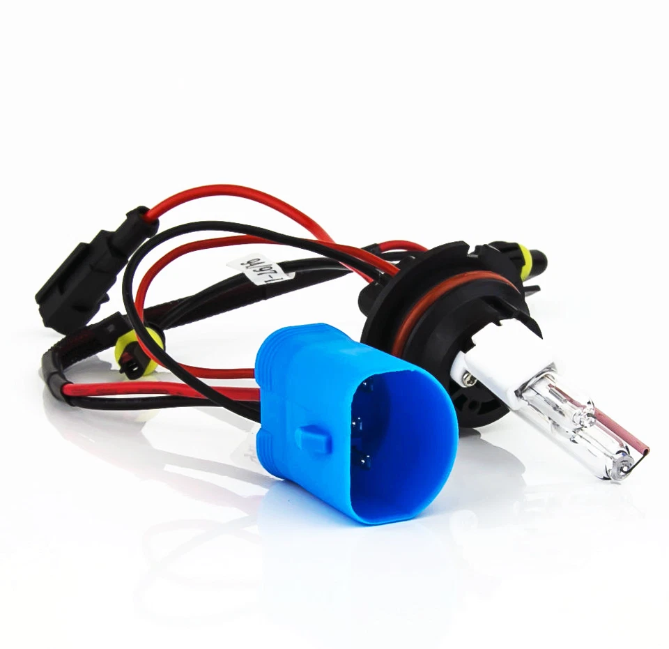 2x Bombillas XENON HID 9007 HB5 6000K Cristal Blanco para Faro Mitsubishi Lancer Foto 2 de 4