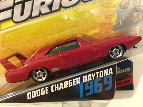 Fast & Furious 6 1969 Dodge Caricabatterie Daytona 1:55 Scala Mattel FCN86 2017 - Foto 2 di 2