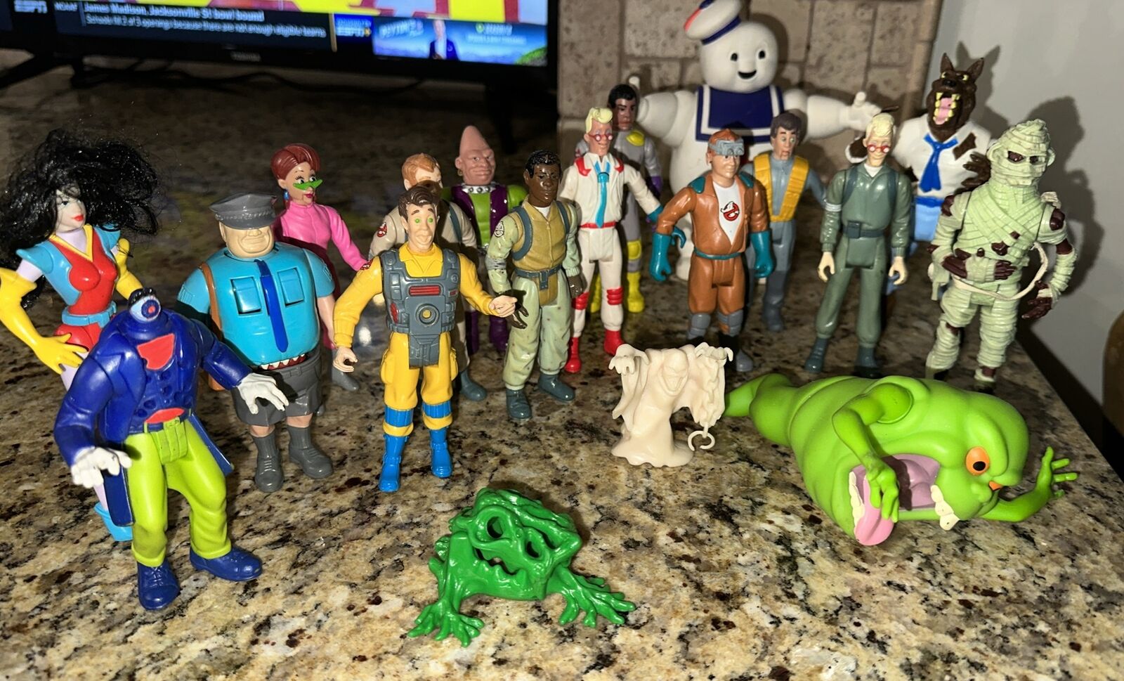Vintage Kenner 1980s The Real Ghostbusters Figure Lot Of 19 Toys