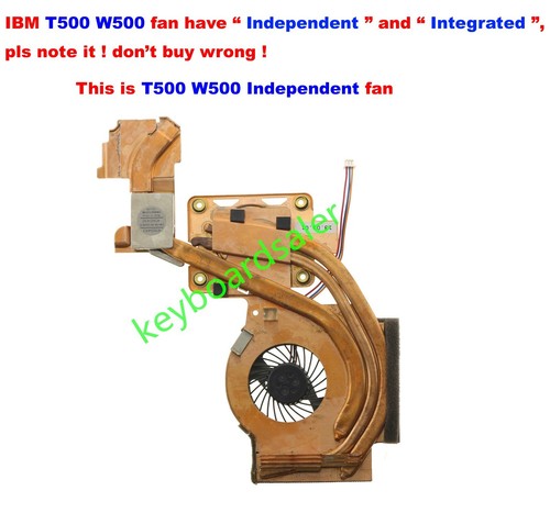 New for lenovo IBM Thinkpad T500 W500 laptop CPU heatsink Independent Fan - 第 1/4 張圖片