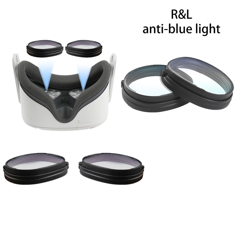 For Meta Quest 2 VR Headset Myopia Lens Glasses -1.0D--6.5D Anti-Blue Light Kit