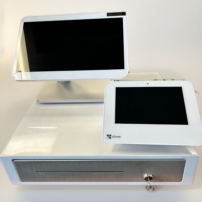 Clover Station Duo C505 Terminal And Duo Display S505 And Receipt