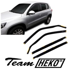 Deflettori Aria Per VW Tiguan 2008-2015 5-Porte Set 4 Antiturbo Antivento Heko