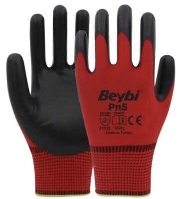 NITRILBESCHICHTETE SICHERHEIT ARBEITSHANDSCHUHE GRIFF HERREN BAUER FAHRER GARTENARBEIT - 10 (XL) - UK