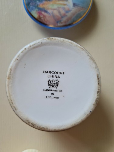 Job Lot Of 5 Trinket Pots Flowers Kiwi Patum Peperium Harcourt 1 Has A Chip - Picture 4 of 12