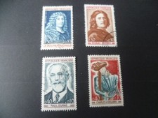 TIMBRE FRANCE 1965 CELEBRITE N° 1442 / 1445  OBLITERE