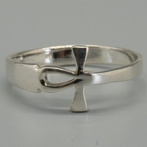 Details about / Ankh Ring .925 silver egyptian cross of life Ladies Girls Biker Celtic Sizes J-S