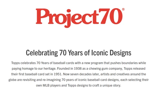 Topps Project 70 Baseball - Pick from List