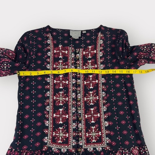 Anthropologie Vanessa Virginia Kaleidoscope Shirtdress Size XS - Picture 6 of 9