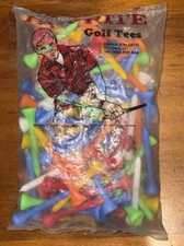 Vintage Par-Rite Golf Tees NEW Kmart 100 ct Multi Color USA Made L 56 