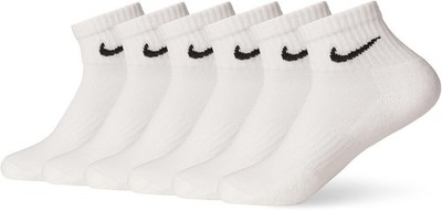 Nike Everyday Cushion Unisex Ankle Training Socks, Size Large - White (6 Pair)