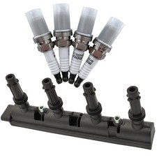 UF669 Bobina di Accensione e Candele 1675 Iridio Set di 4PZ Compatibile con...