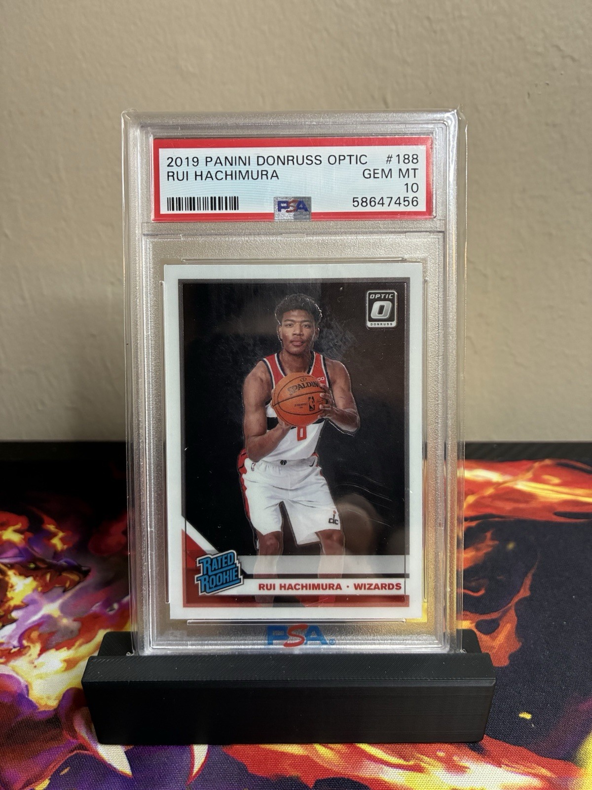 Panini Donruss Optic 2019-20 Rui Hachimura Rated Rookie #188 Wizards PSA 10