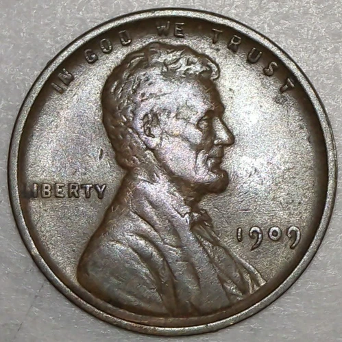 1909 VDB Lincoln Wheat Cent XF Philadelphia First Year Issue Brenner Initials