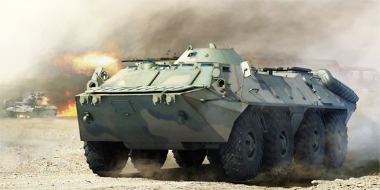 Trumpeter 01591 Soviet BTR-70 APC Late Version 1:35 Modellbausatz-image