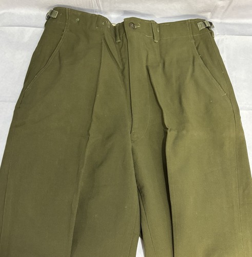 US Military Pants Men’s Wool M-1951 Army Field Trousers Medium Long NICE Vintage - Picture 3 of 10