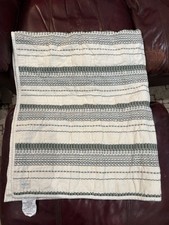 Hearth Hand with Magnolia White Green Stripe Quilt Fall 2017 Excellent