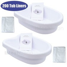 2PACK Ion Detox Foot Bath Tub Basin for All Ionic Detox Spa Machine w/200 Liners
