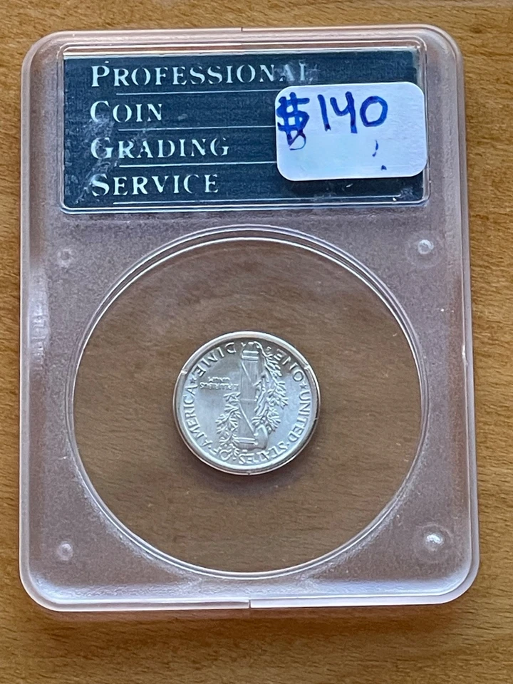 1940-S MS65 10¢ PCGS RATTLER -Free Shipping! - Image 2 of 4