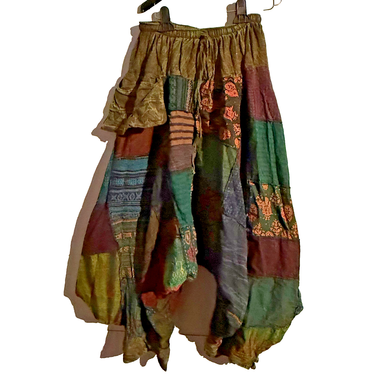 Boho Harem Style Patchwork Pants Handmade Unisex … - image 1