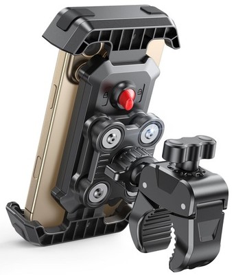Motorcycle Phone Mount AntiShake Vibration Dampener HeavyDuty Clamp 4.76.8 In